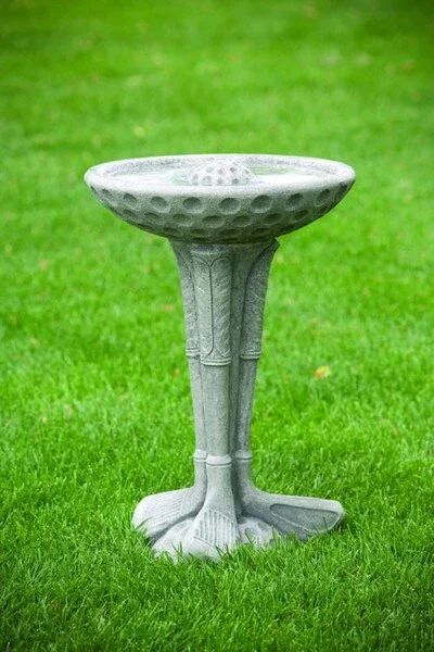 One Piece Golf Club Bird Bath