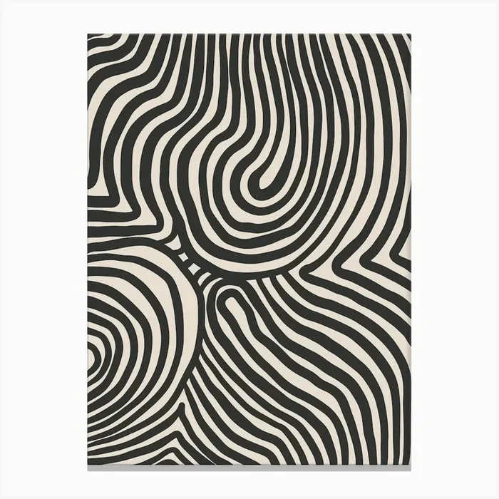 Organic Lines No 0780 Canvas Print by Firum Studio