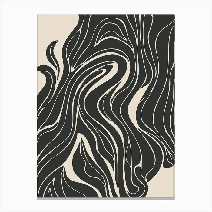 Organic Lines No 1804 Canvas Print by Firum Studio