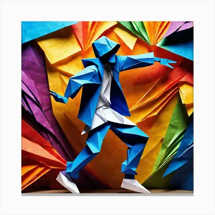 Origami Dancer 129 Canvas Print by Artai