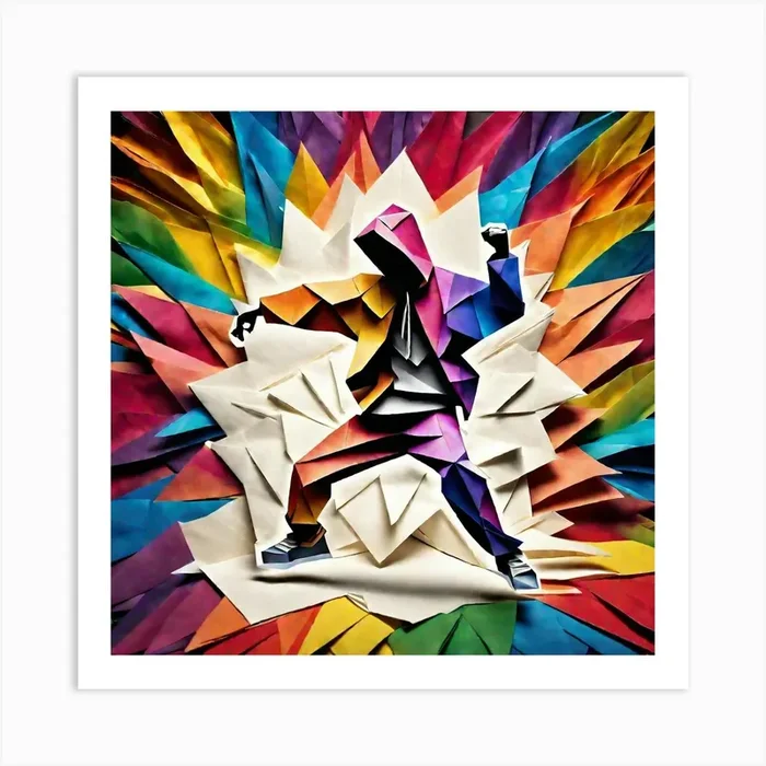 Origami Dancer 75 Art Print by Artai