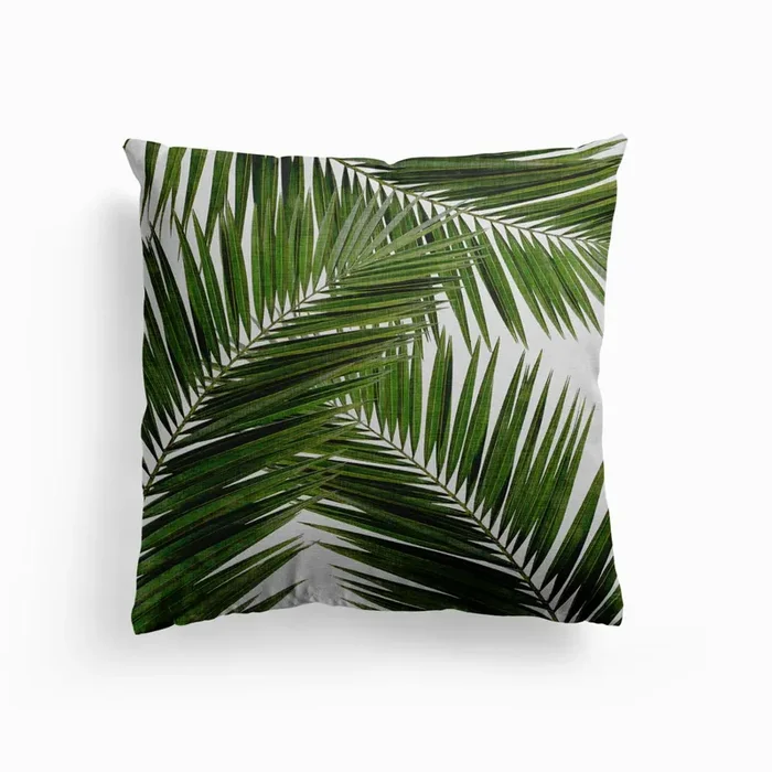 Palm Leaf Iii Cushion by Orara Studio