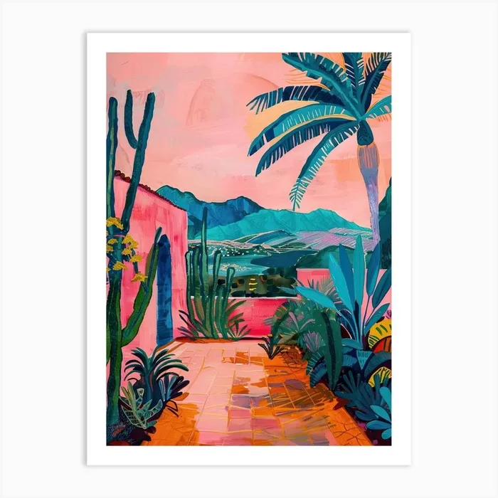 Palm Tree Mexican Inspired Art Print by Banevici
