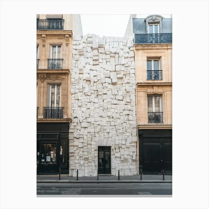 Paris Book Building Canvas Print by RS STUDIO