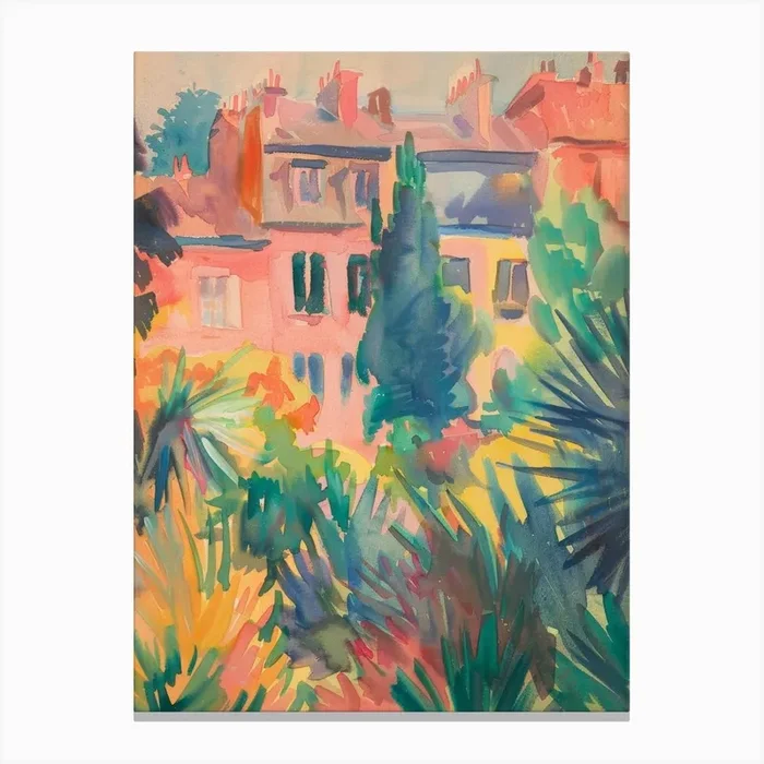 Paris Garden Canvas Print by Moving Clouds Art