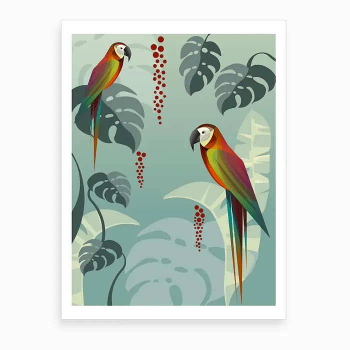 Parrot Art Print by Sabrina Ziegenhorn