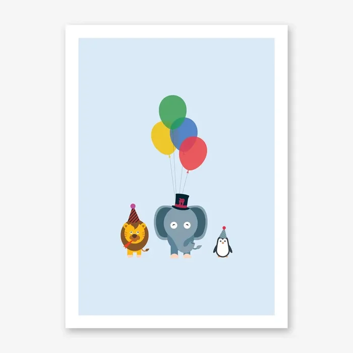 Party Animals Art Print by Quite Literally