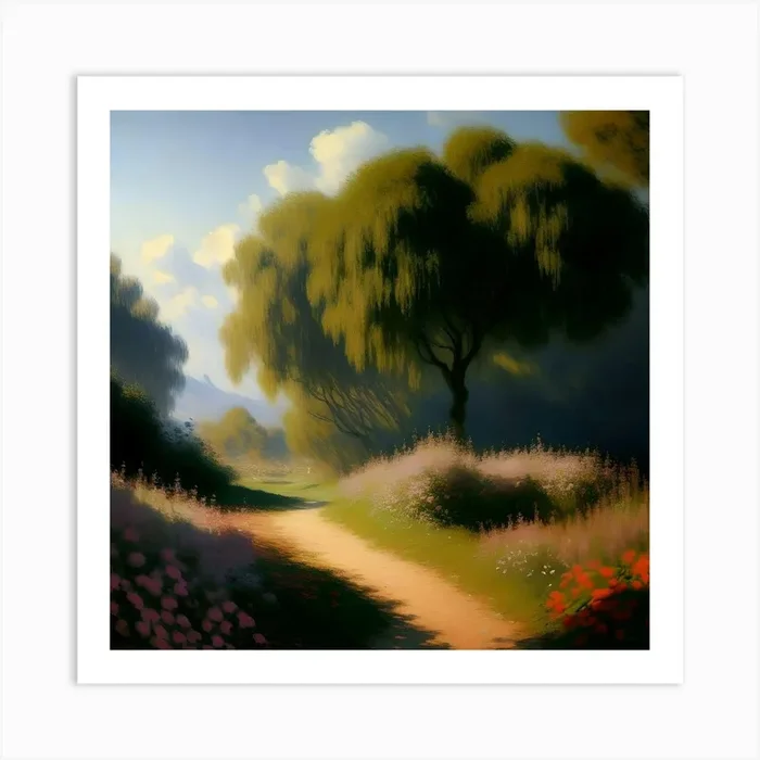 Path In The Woods Art PrintK by Kristina