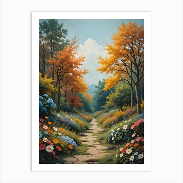 Path Through The Woods Art Print by Artistry Innovare