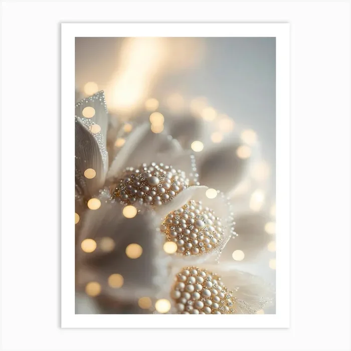 Pearly Flower Art Print by Treechild