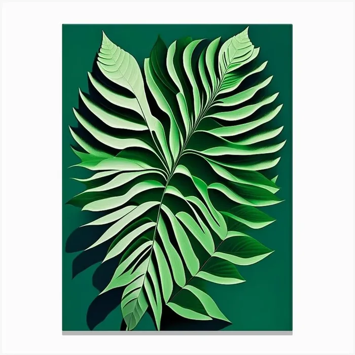 Pennyroyal Leaf Vibrant Inspired 1 Canvas PrintL& by Leaf & Stem Studio