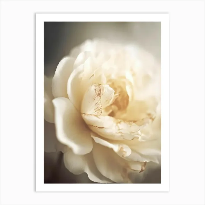 Peony in soft light Art Print by Treechild
