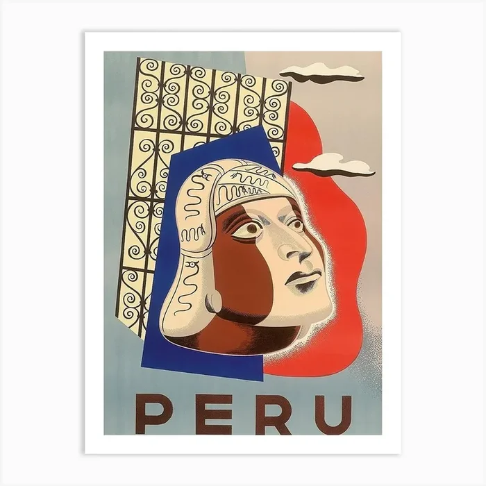 Peru, Land Of Ancient Culture And Art Art Print by Vintage Spirit