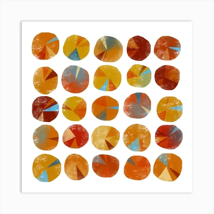 Pi Slices Art PrintNS by Nic Squirrell