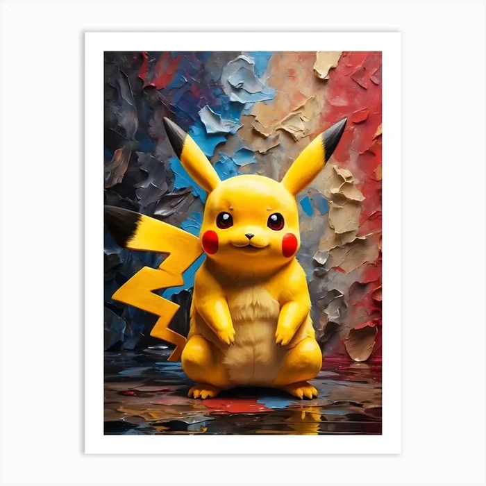 Pikachu 8 Art Print by Ishwar Creation