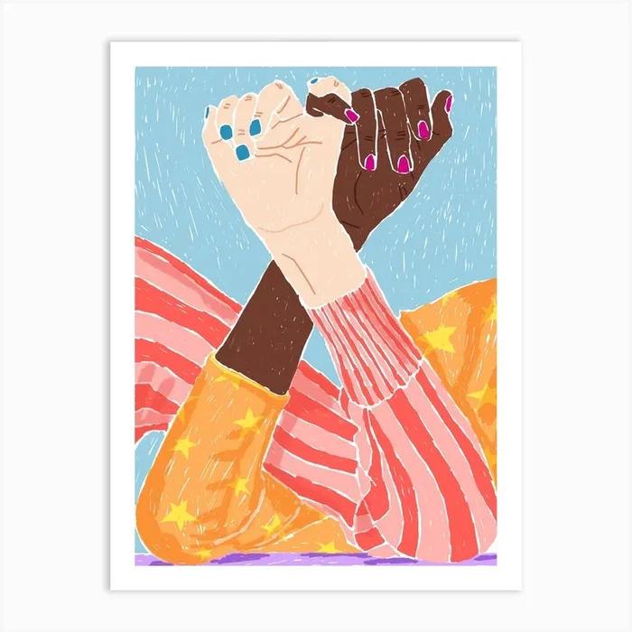 Pinky Promise Art Print by Emily Foster