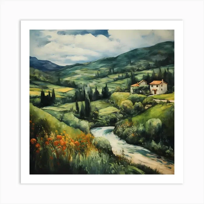 Pisa Pastels Promenade Art Print by Quantum Vivid Digital Art