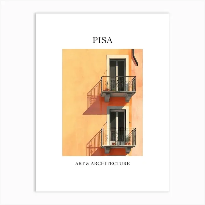 Pisa Travel And Architecture Poster 4 Art Print by Urban Vistas