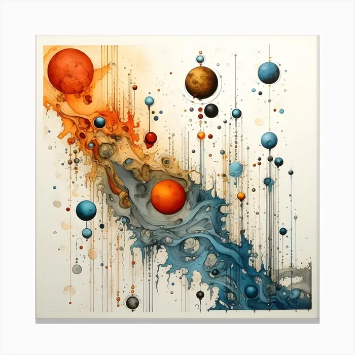 Planets – Solar System 1 Canvas Print by etherinkai