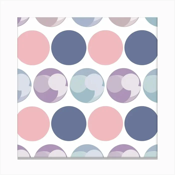Polka Dots 2 Canvas Print by PaigeDesigns