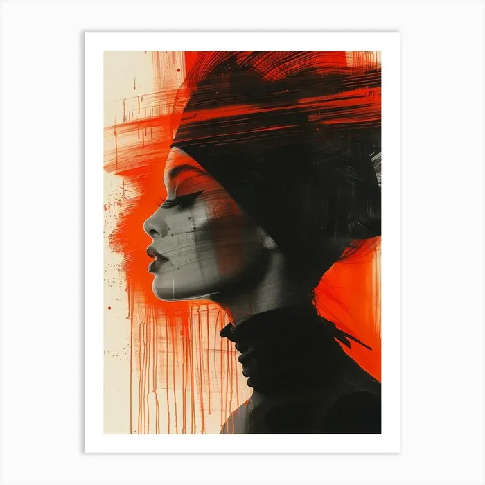 Portrait Of A Woman 12 Art Print by DamianLuna
