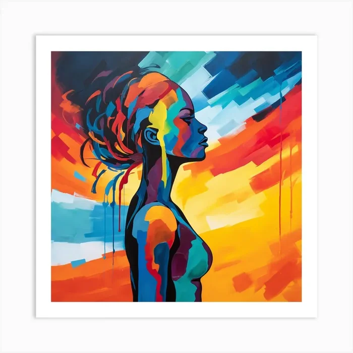 Portrait Of A Woman Art Print by Olya Enina