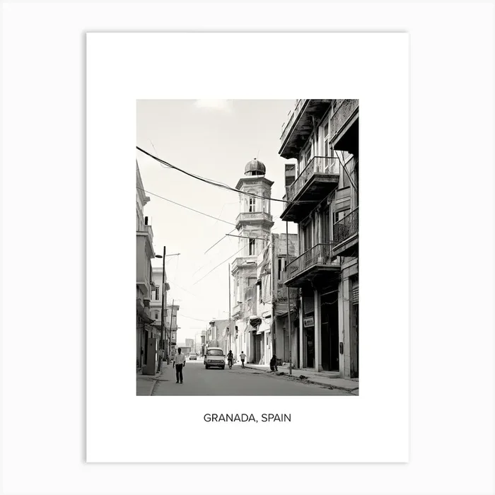 Poster Of Izmir, Turkey, Photography In Black And White 3 Art Print by Monochrome Vistas