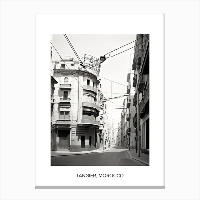 Poster Of Valencia, Spain, Photography In Black And White 4 Canvas Print by Monochrome Vistas