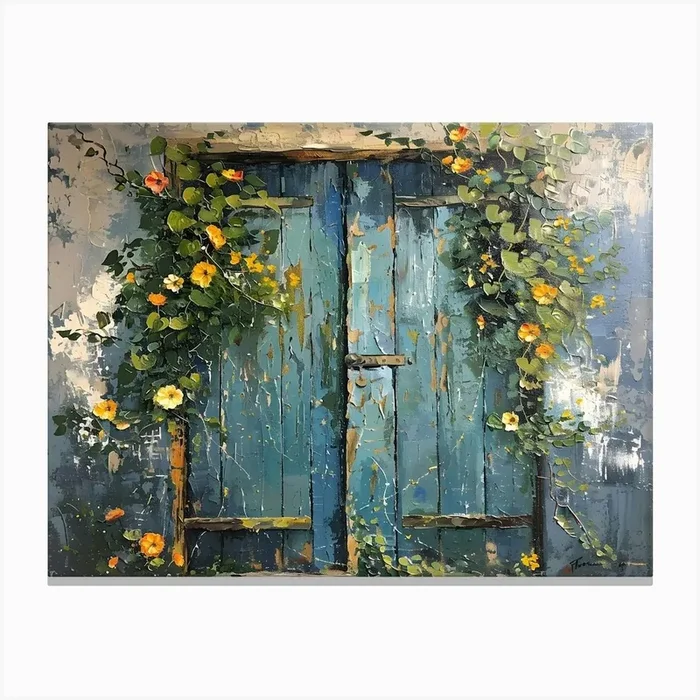 Pretty Garden Doors 11 Canvas PrintSC by S.K. Coghlan