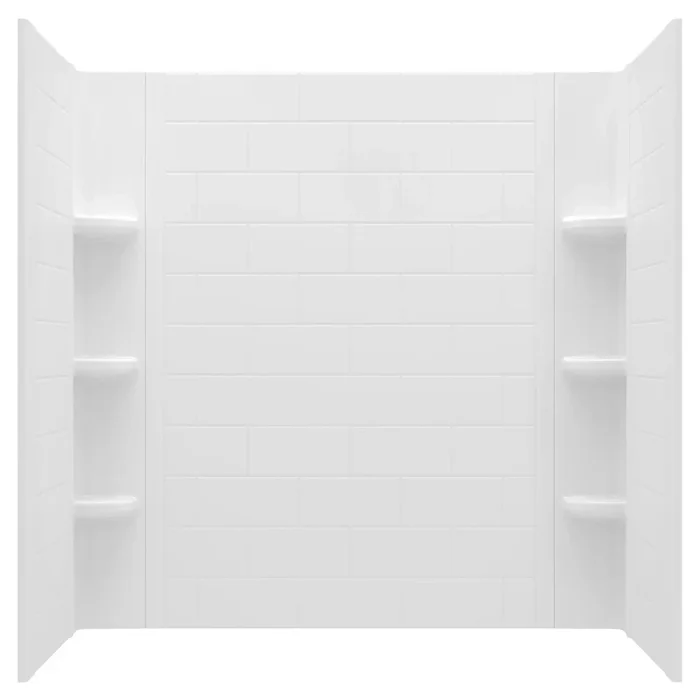 Princeton® PRO 60 x 32 x 60-inch Direct to Stud Subway Tile Bathtub Wall Set