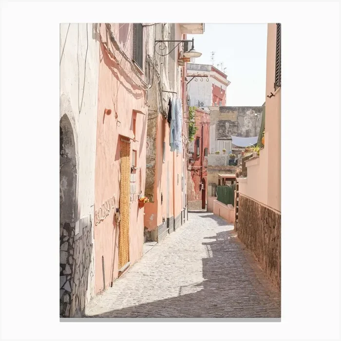 Procida Island Street Canvas Print by Henrike Schenk
