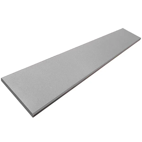 Quartz Super Gray Polished Door Threshold Saddle 6 “X72 ” Both Sides Beveled