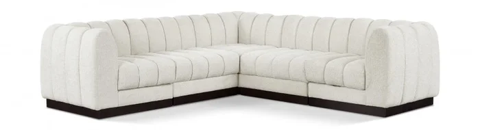 Quinn 101 ” Chenille Fabric Upholstered 5pc. Modular Sectional