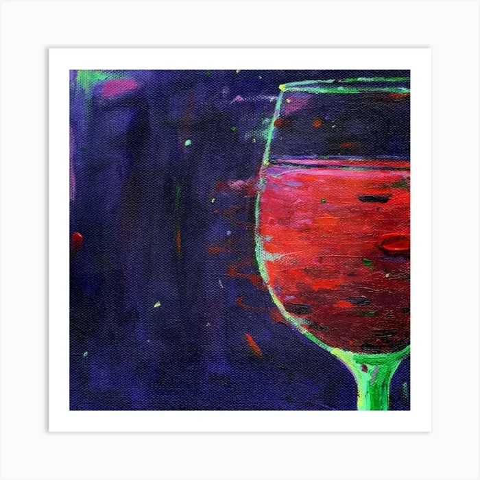 Red Wine 3 Art Print by Dawn Underwood