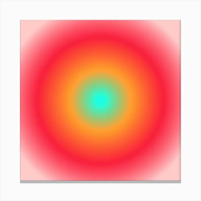 Red, Yellow And Blue Gradient 2 Canvas Print by showmemars