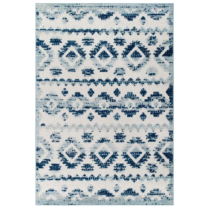 Reflect Takara Abstract Diamond Moroccan Trellis 5×8 Indoor and Outdoor Area Rug