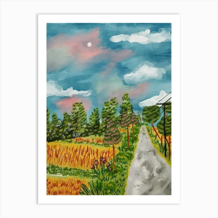 Road in Java Art Print by Kartika Paramita