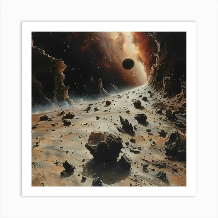 Rock Nebula, Impressionism And Surrealism Art Print by Moisky