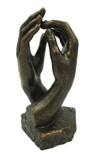 Rodin Cathedral Clasping Hands Statue Small