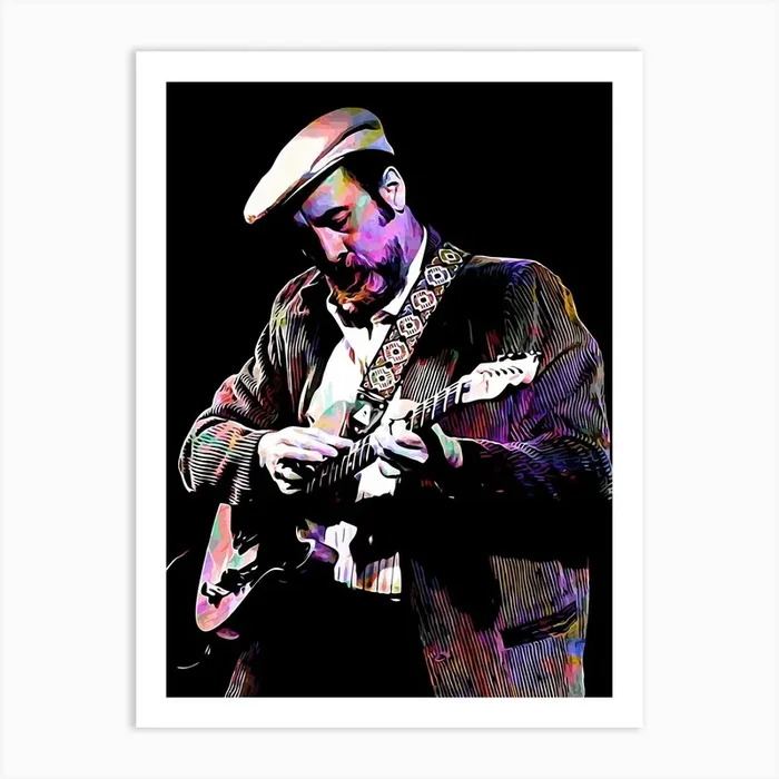 Roy Buchanan Music Legend Colorful Art PrintAB by Andika Bahtiar