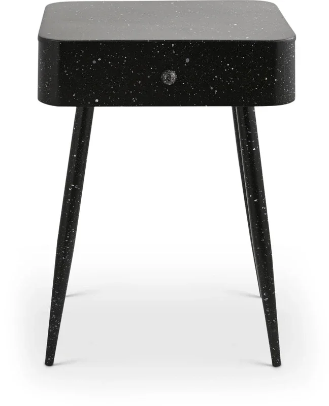 Rylan Terrazzo Pattern Iron Nightstand