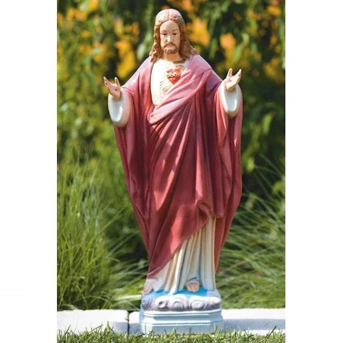 Sacred Heart Of Jesus With Open Arms 25 “High Traditionally Colored