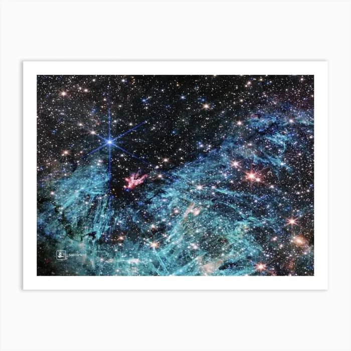 Sagittarius C (James Webb/JWST) — space poster Art Print by Synthwave1950