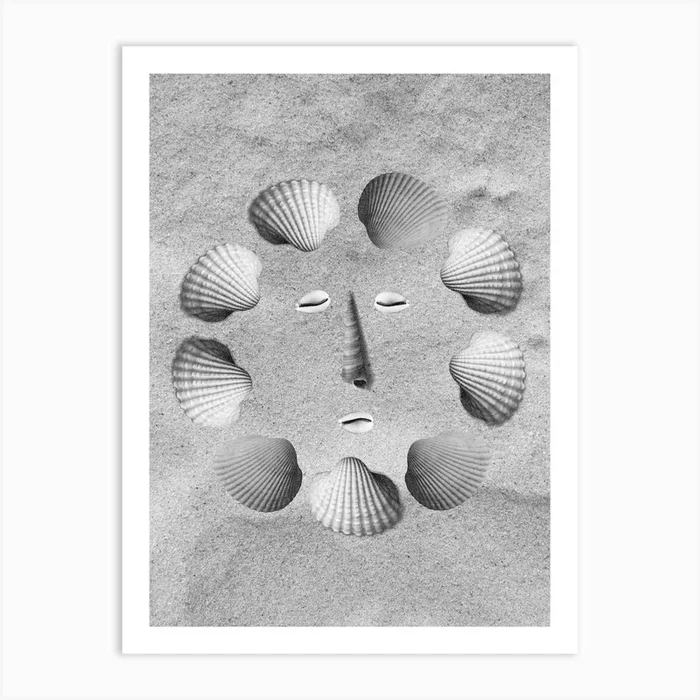 Sea Shell Wall Art Coastal Decor Beach Room Boho Print INSTANT DOWNLOAD Art Print by Think Beach House