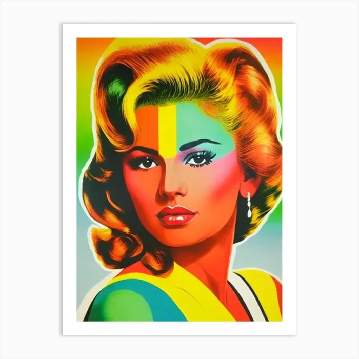 Selena 1 Colourful Pop Art Art Print by The Music Lab