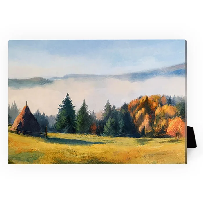 Serene Mountains Desktop Canvas