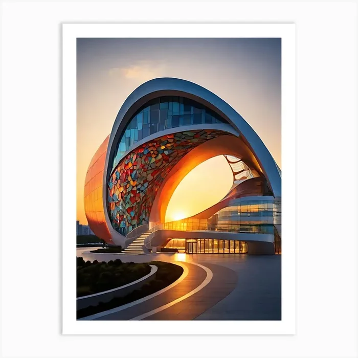 Shanghai Museum Art Print by WaveArt Studios