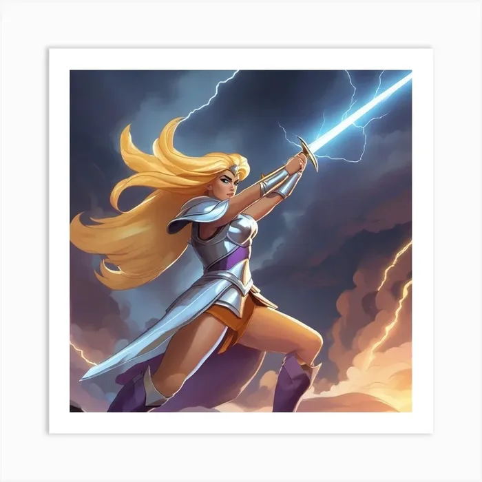 She-Ra Art PrintVV by Video Vanguard