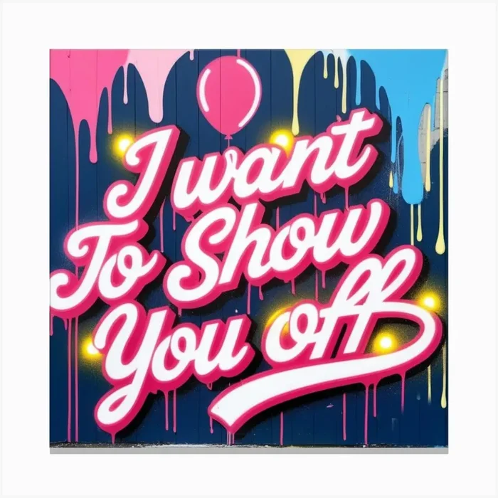 Show you off Canvas PrintA by AliBongo