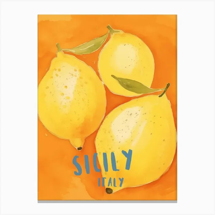 Sicily Oranges Canvas Print by Lara’s Wonderland